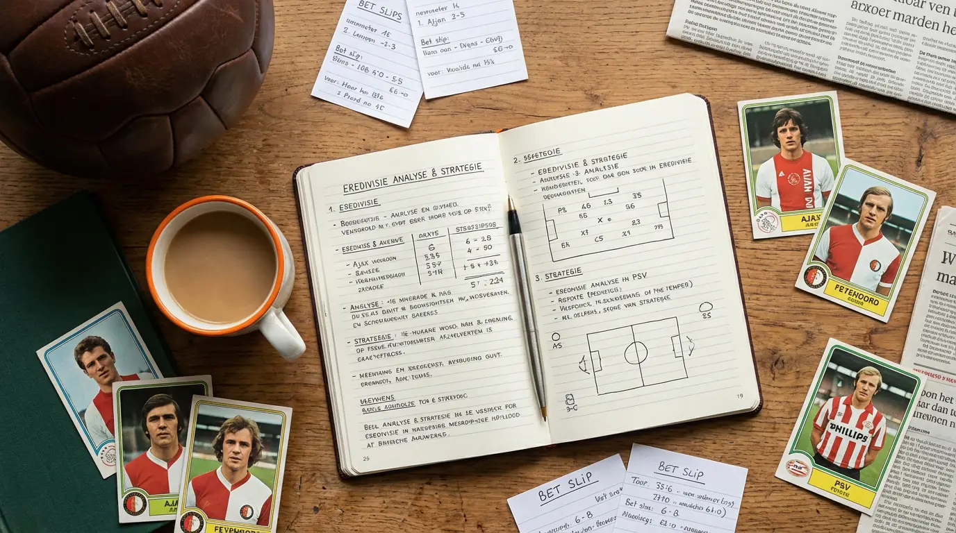 Werkblad met notities voor analyse van Eredivisie weddenschappen